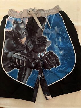 Batman Dark Knight swim shorts boys new size 8 polyester TM & DC Comics